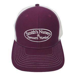 Smiths Nursery Farmers Market Mesh Snapback Cap Trucker Baseball Hat Richardson
